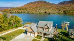 Stunning Aerial view of Main & Guest Home along the Tennessee River